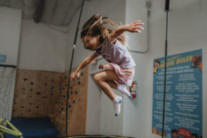 girl jumps