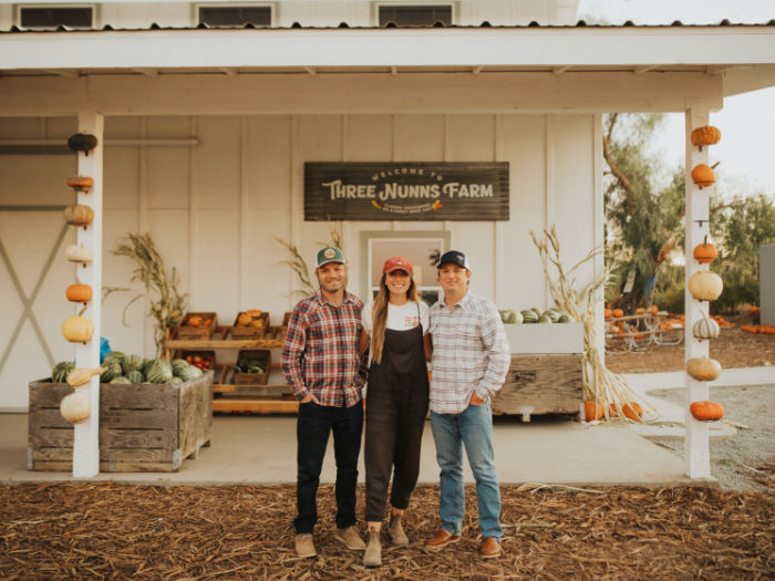 Three Nunns Pumpkin Patch Has Tractors, U-Pick & Massive Corn Mazes for Acres of Fun 10 3 siblings on a farm