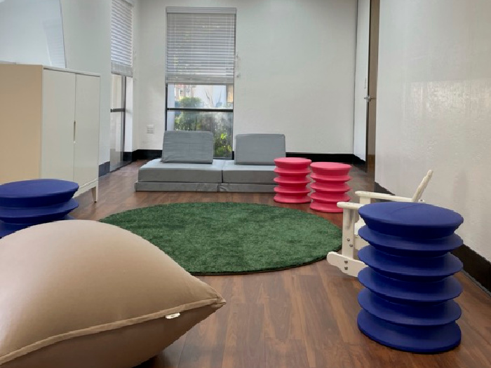 room with flexible seating