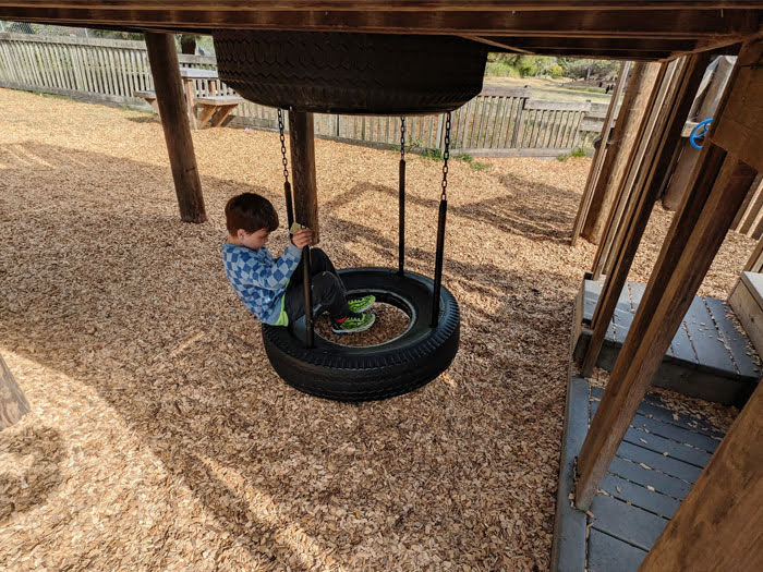 Tire Swing at Dream Land at Aquatic Park
