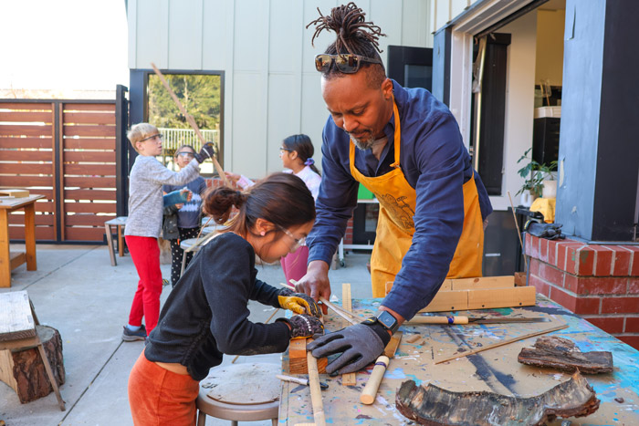 Teacher and student at Prospect Sierra school