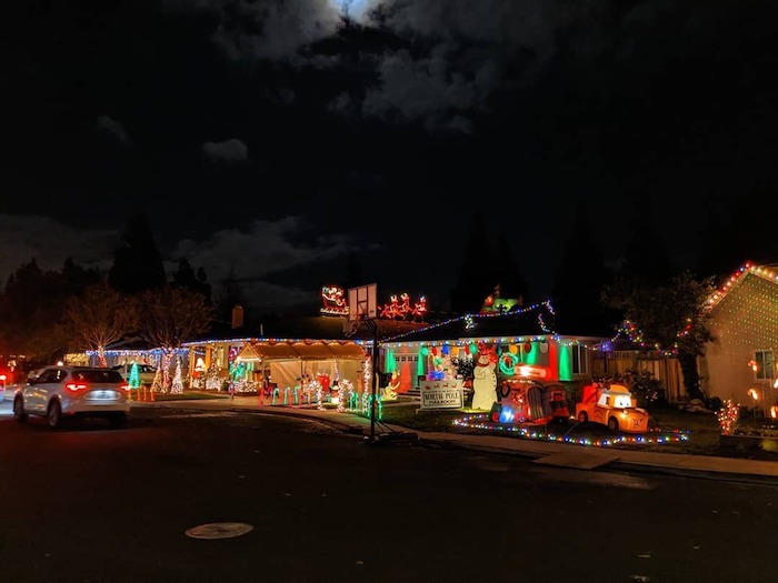 Walk or Drive Through Christmas Lights Candy Cane Lane in Pleasanton