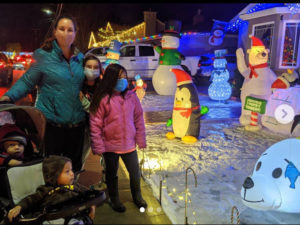 candy cane lane kids with christmas lights