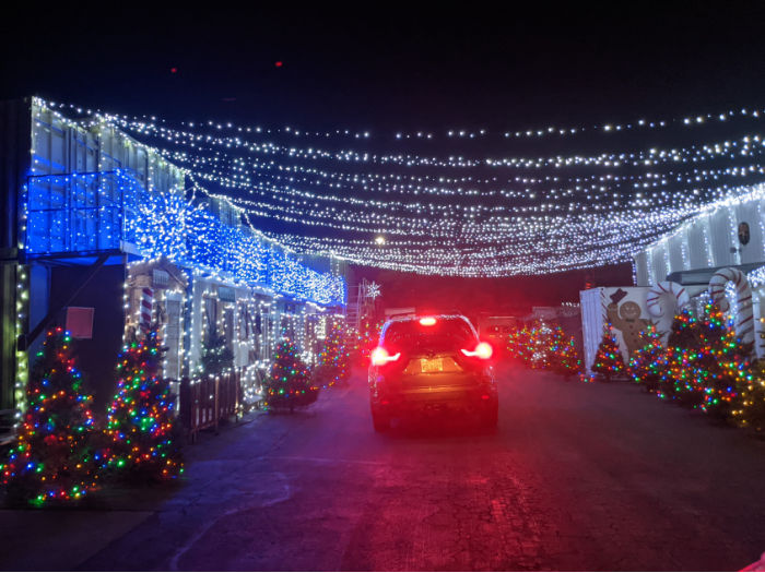 Drive Through Christmas Lights at Six Flags Vallejo 2 six flags christmas lights