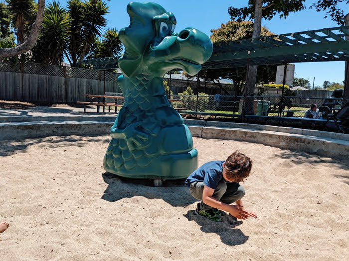 Sand Area at Krusi Park in Alameda