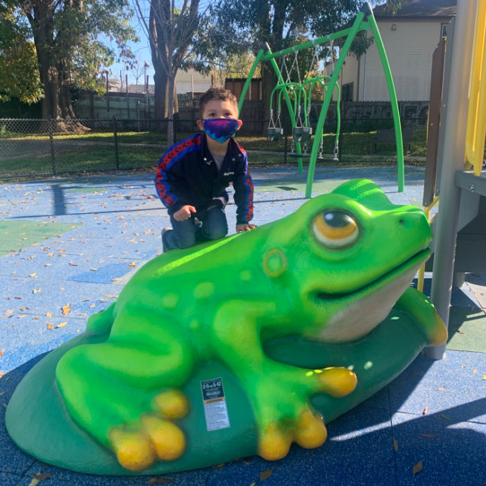 giant frog to climb