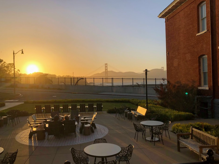 sunset from presidio lodge