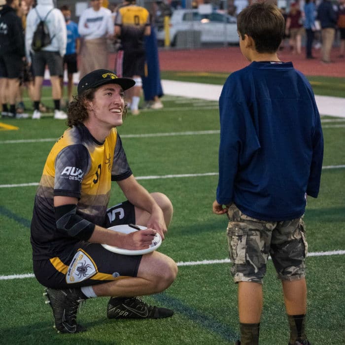 AUDL player and fan