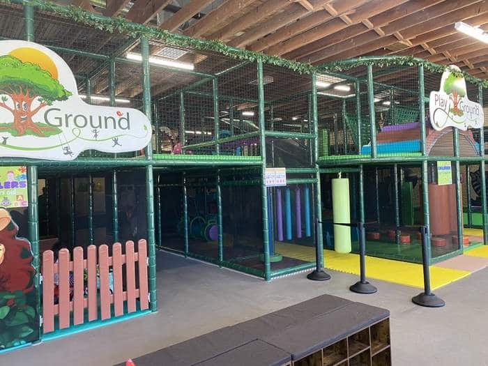 two tiered indoor play center