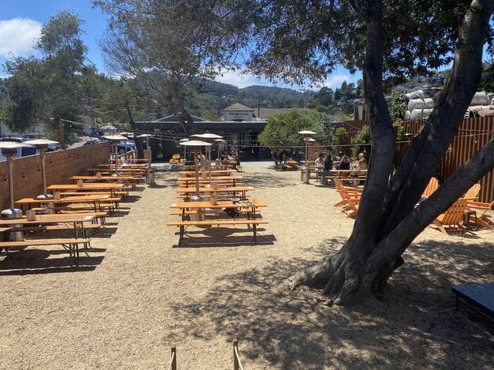 the junction beer garden mill valley outdoor seating