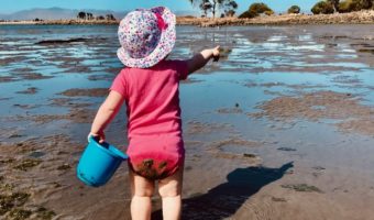 Toddler at beach