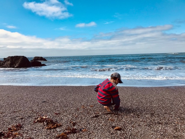boy on beach