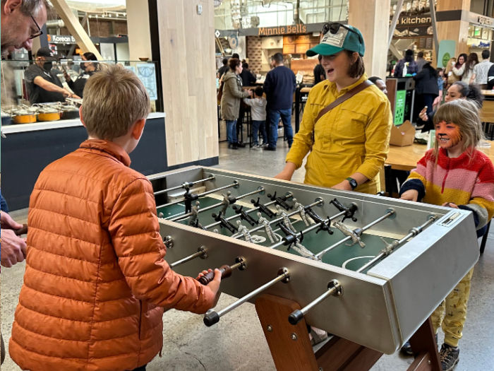 foosball children big tv