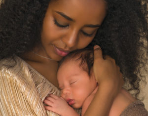 mom and newborn