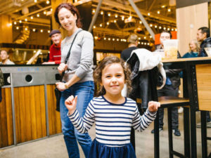 child at public market