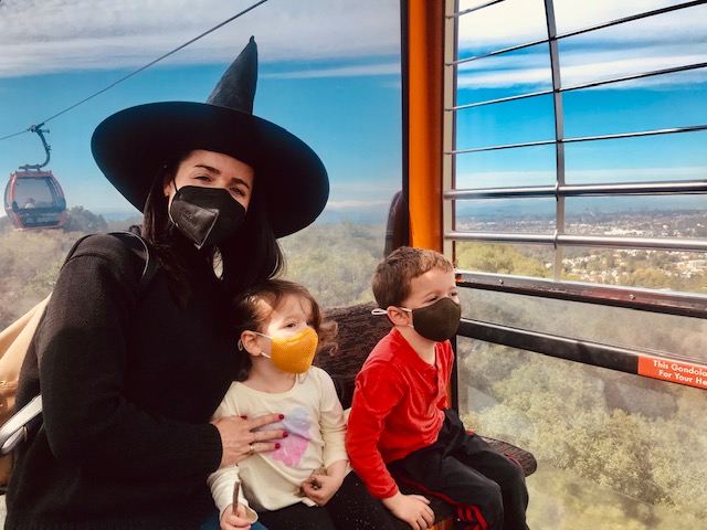 family with witch hat