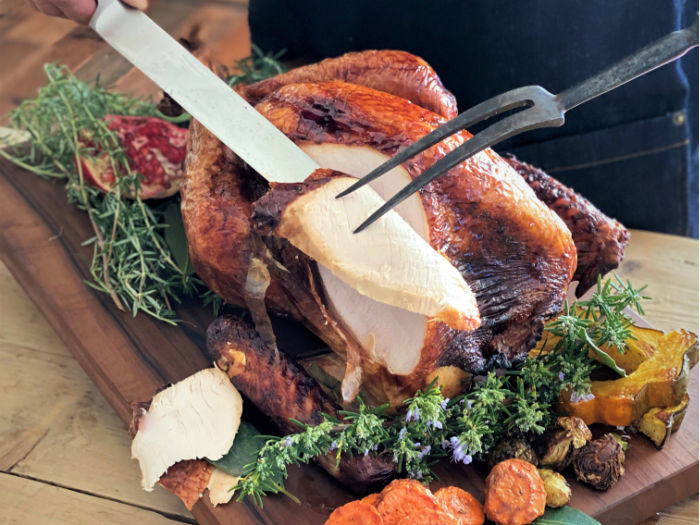 Thanksgiving Dinner To Go Options for East Bay Families 2 turkey being carved
