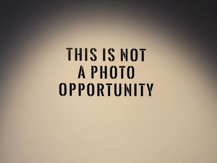 banksy words this is not a photo opportunity