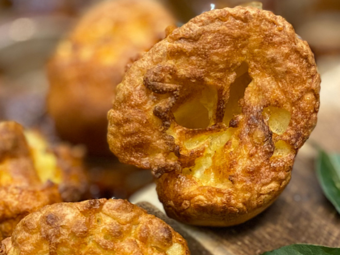 yorkshire pudding popovers on a plate