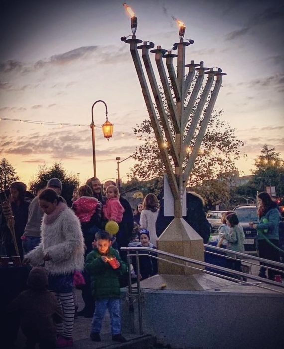 Menorah at Lake Merritt for Hannukah