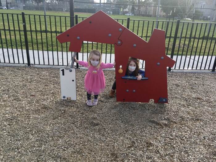 Little Houses for pretend play at James Kenney Park