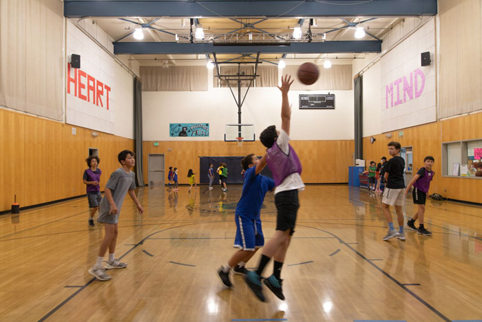 Basketball during the Prospect Sierra Summer Program