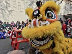 Lunar New Year Lion Dance at BPL Central Branch