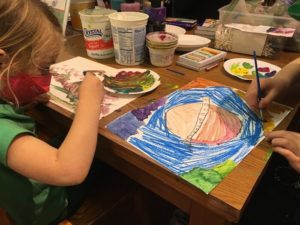 Art work drop in session with MOCHA