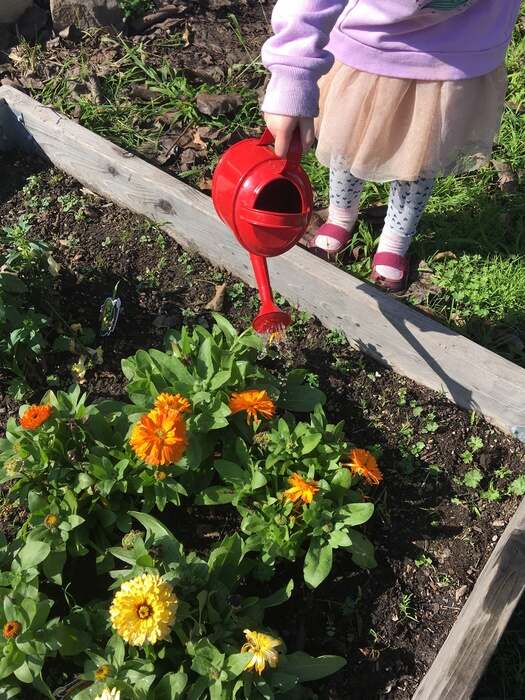 kids garden watering can