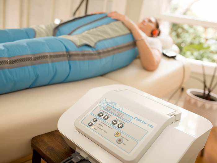 Contactless lymphatic massage