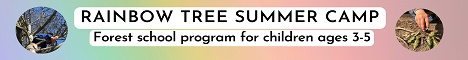 ad for rainbow tree nature outdoor camp