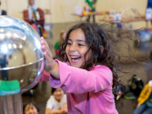 Girl at science museum
