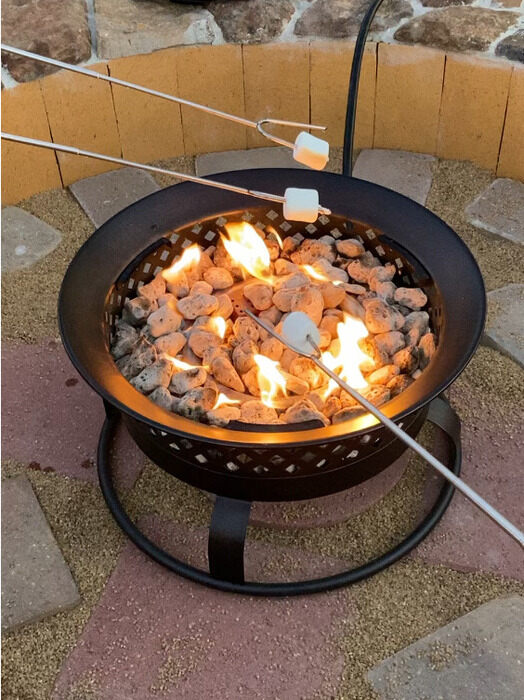 How to Enjoy a Campfire Without Camping 4 campfire with marshmallows