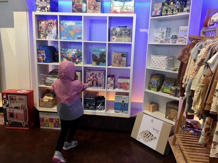Vacation Inspiration: Sunriver & Bend, Oregon 4 Child shopping in toy store