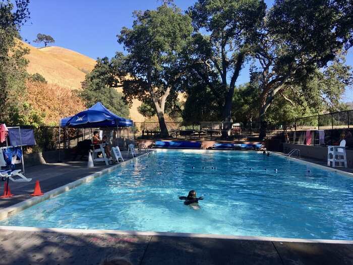 Castle Rock Swimming Pool is in a natural setting in Walnut Creek
