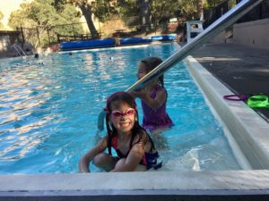Children swimming at Castle Rock Pool in Walnut Creek