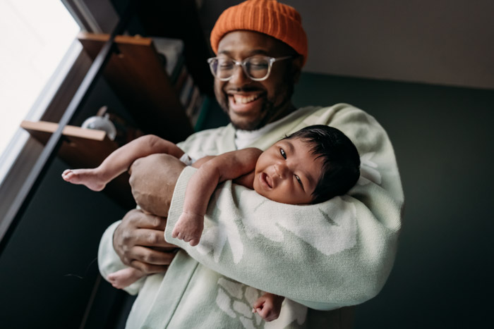 father and baby
