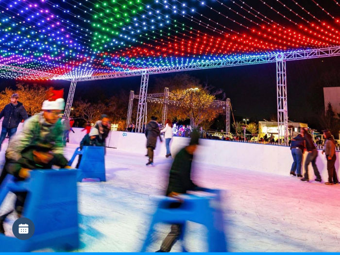 Holiday Outing: 3Crosses in Castro Valley 1 nighttime ice rink