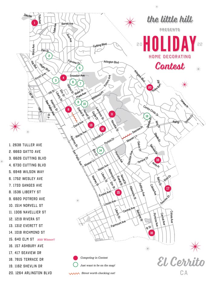 Christmas Lights in El Cerrito A Driving Tour 510 Families