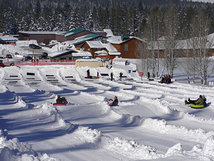 Snow tubing hill in South Lake Tahoe