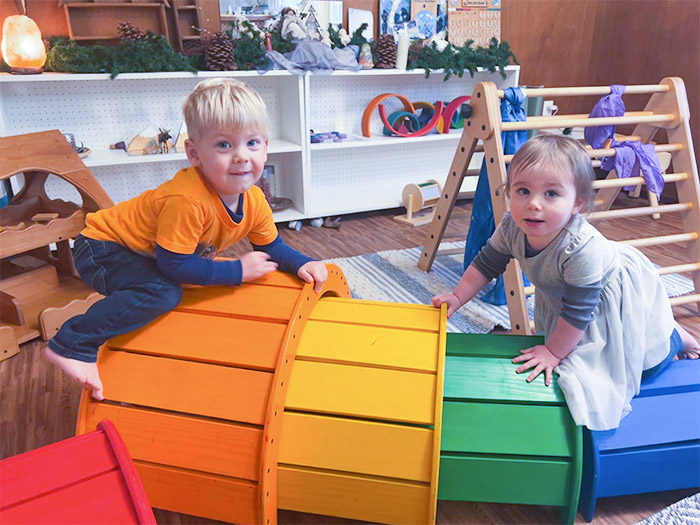 Toddlers at Blue Leaf Preschool