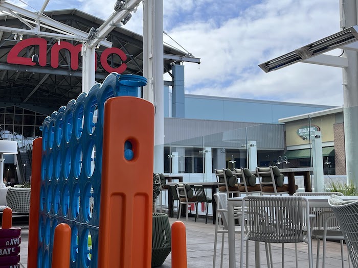 Bay Street Emeryville: A Family-Friendly Destination 2 Giant connect four and amc movie theater in the distance