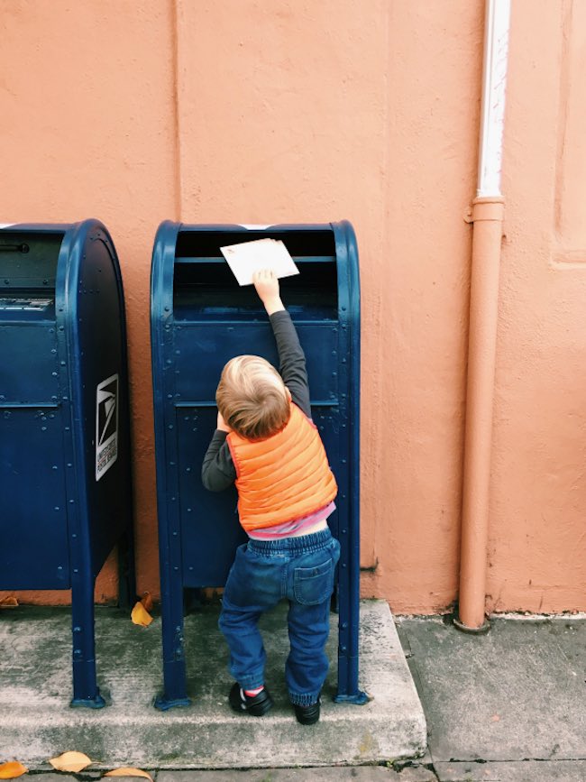 kid mailing letter