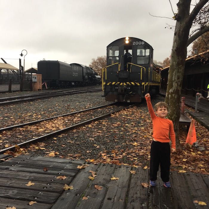 At the train yard Old Town Sacramento