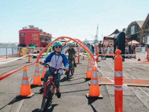 Child riding bike at Pedal Fest
