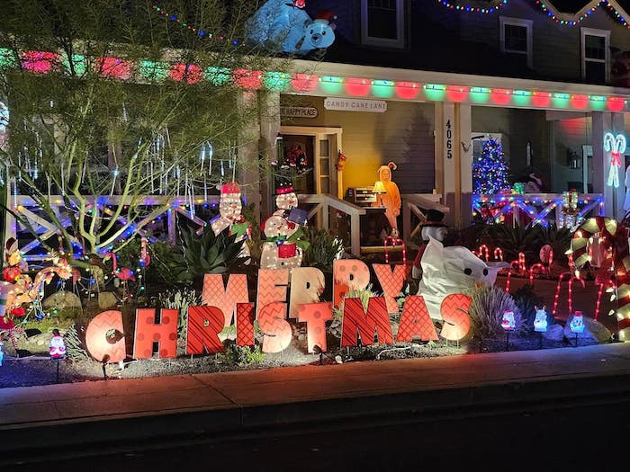 Candy Cane Lane in Pleasanton, from their Facebook Page