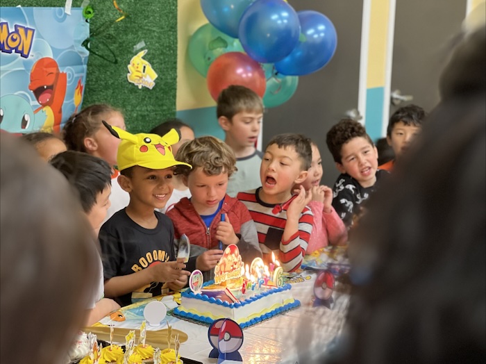 kids at a birthday party