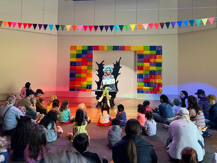Children enjoy Drag Storytime
