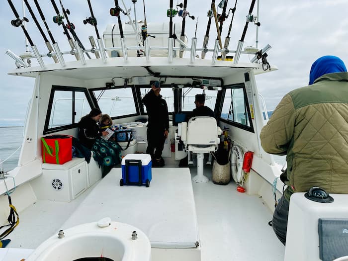 inside of fishing boat