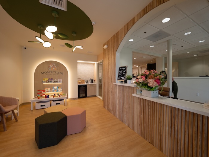 montclair oakland dental office reception with play area